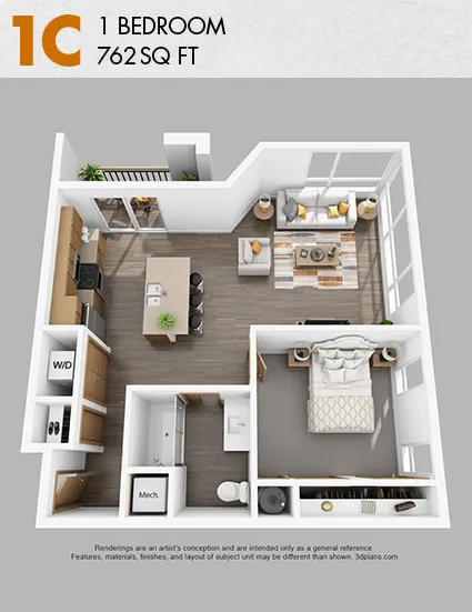 1C floor plan