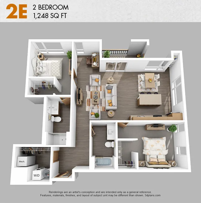 2E floor plan